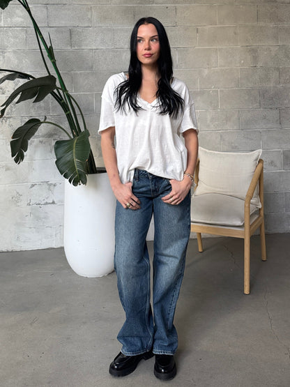 FREE PEOPLE Nina V-Neck Tee