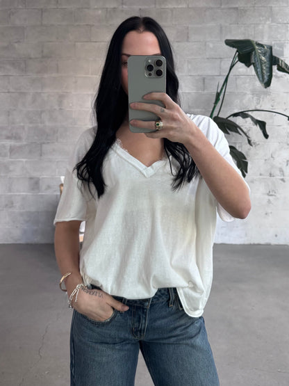 FREE PEOPLE Nina V-Neck Tee