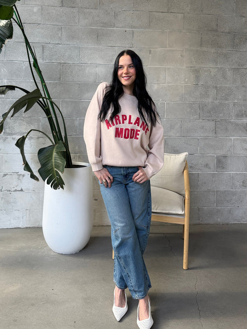 PINK MARTINI Airplane Mode Sweater