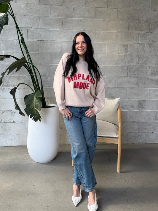 PINK MARTINI Airplane Mode Sweater