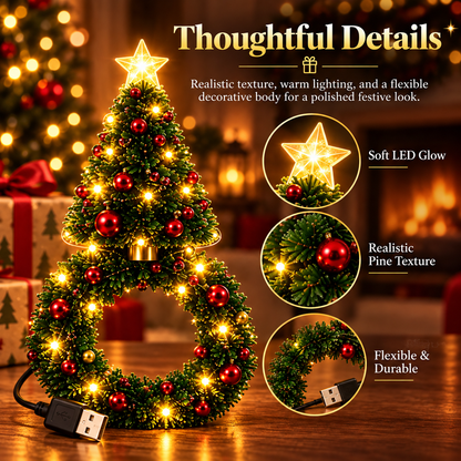 Festive Wreath Projector Night Light | Halloween & Christmas 2 Independent Styles