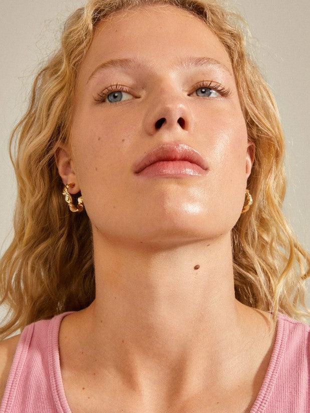 PILGRIM Sun Twisted Hoop Earrings