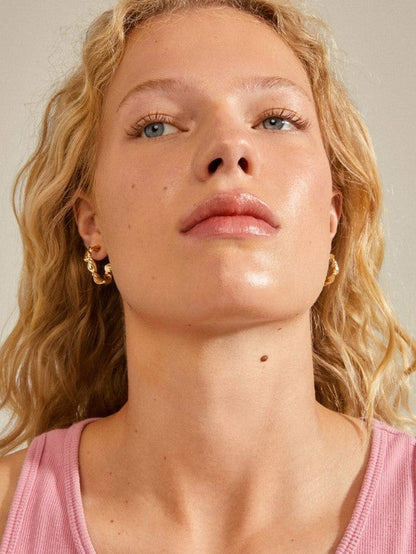 PILGRIM Sun Twisted Hoop Earrings