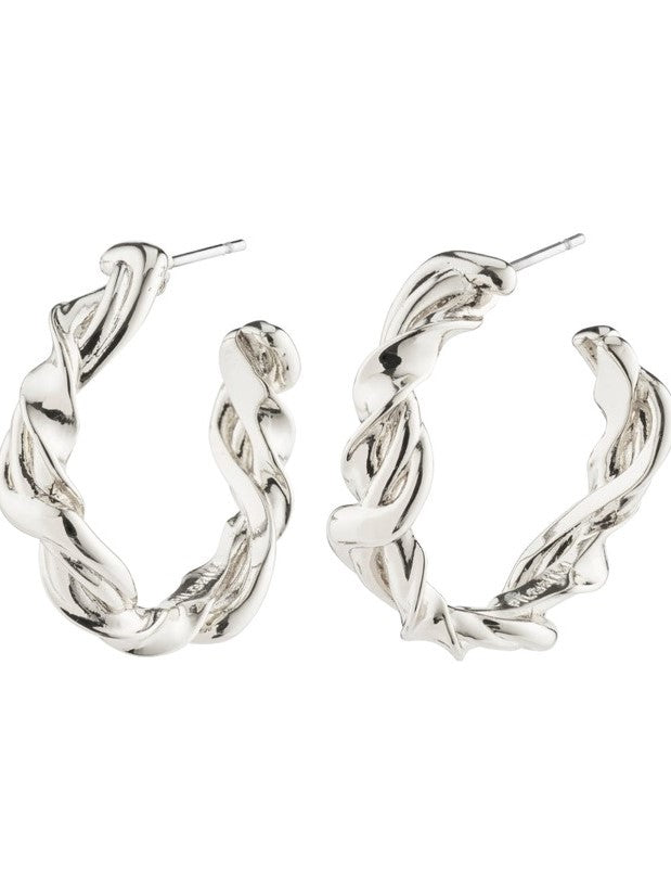 PILGRIM Sun Twisted Hoop Earrings