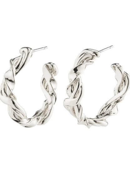 PILGRIM Sun Twisted Hoop Earrings