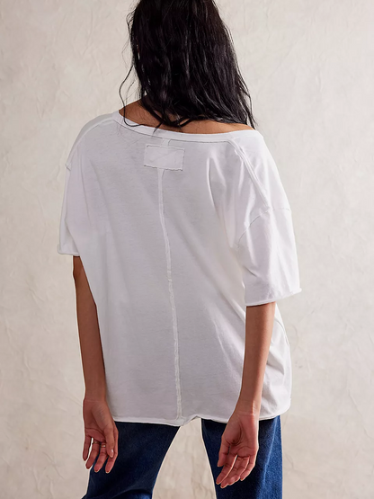 FREE PEOPLE Nina V-Neck Tee