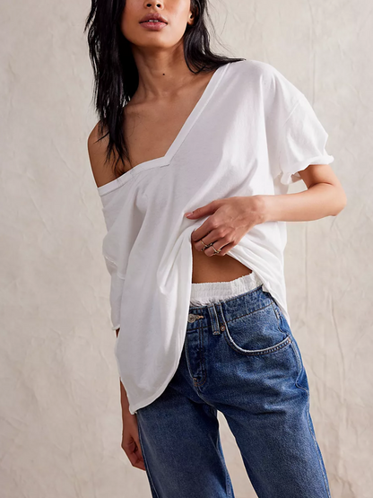 FREE PEOPLE Nina V-Neck Tee