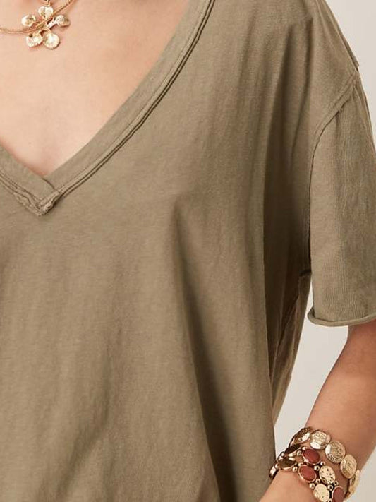 FREE PEOPLE Nina V-Neck Tee